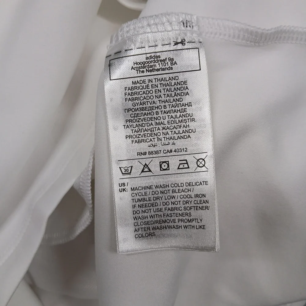 Adidas Golf Dress Women's XL White Aeroready Short Sleeve Zip New‎ - Picture 8 of 12